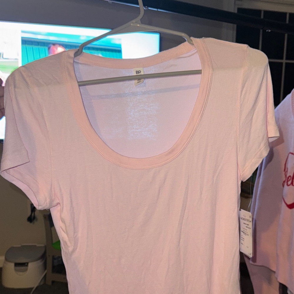BP Soft Pink Scoop Neck Tee